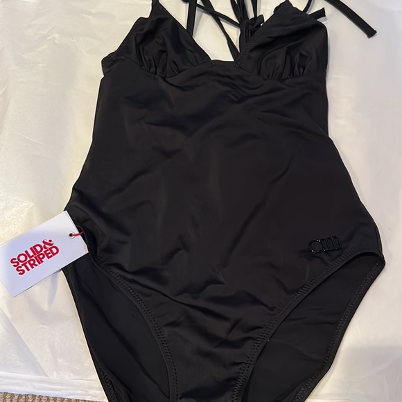 NWT ANTHRO SOLID & STRIPED the Olympia in black size XS - Picture 8 of 12